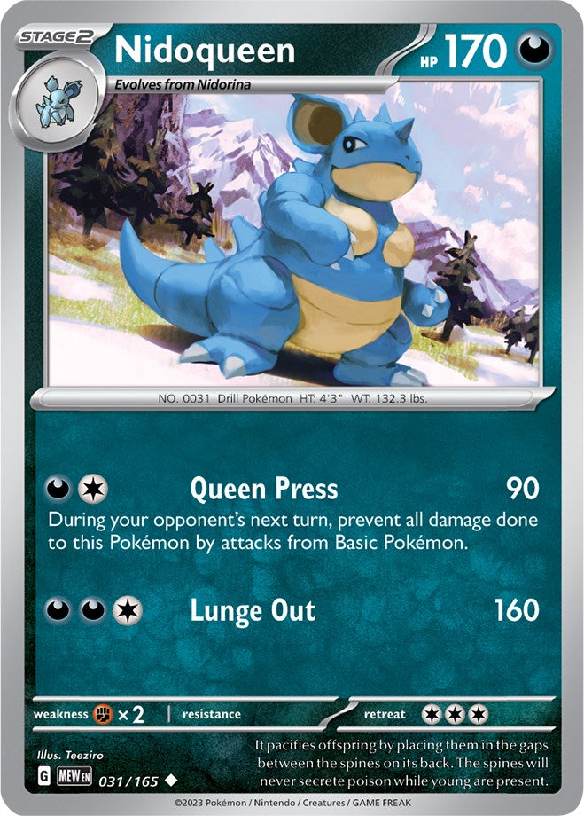 Nidoqueen (031/165) [Scarlet & Violet 151] | Mega City Incorporated