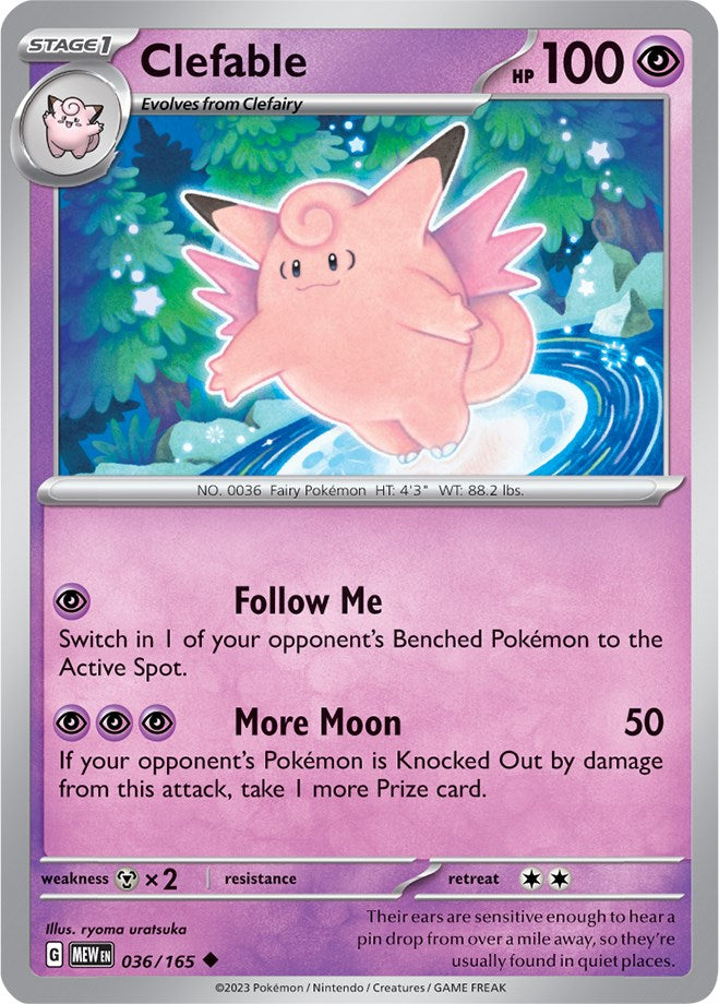 Clefable (036/165) [Scarlet & Violet 151] | Mega City Incorporated