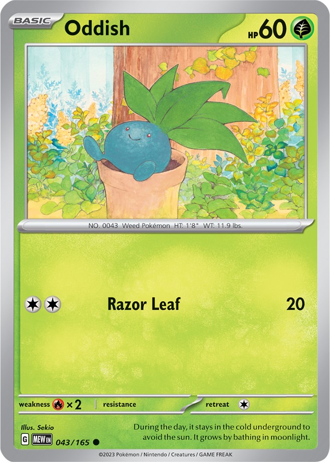 Oddish (043/165) [Scarlet & Violet 151] | Mega City Incorporated