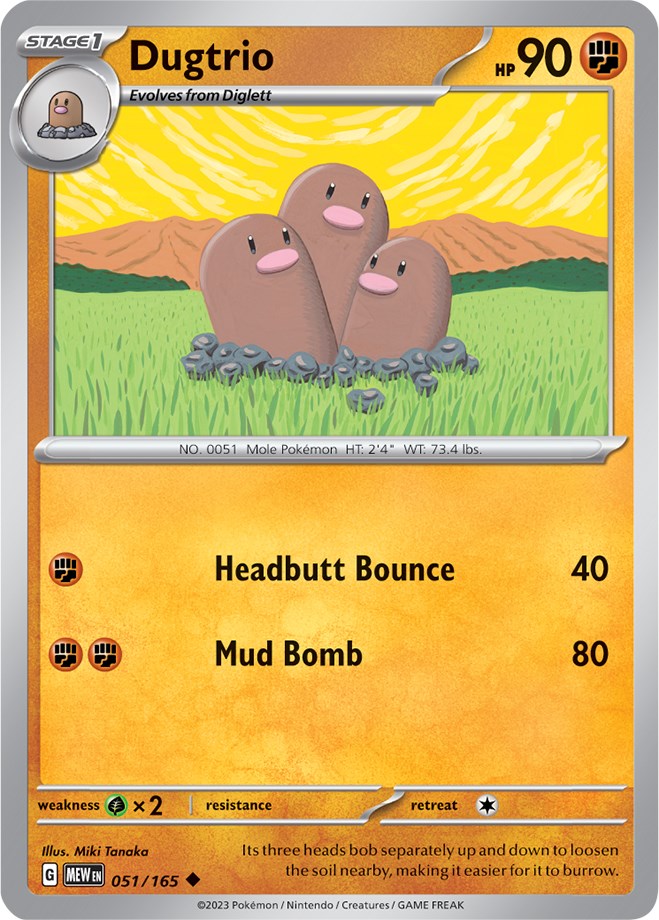 Dugtrio (051/165) [Scarlet & Violet 151] | Mega City Incorporated