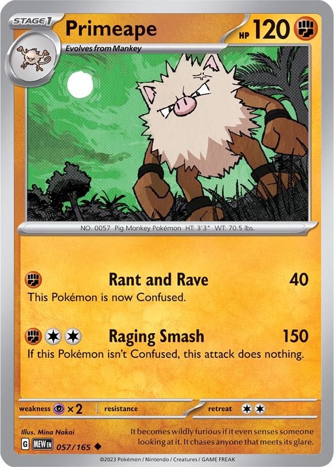 Primeape (057/165) [Scarlet & Violet 151] | Mega City Incorporated