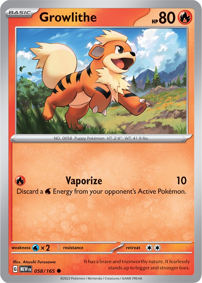 Growlithe (058/165) [Scarlet & Violet 151] | Mega City Incorporated