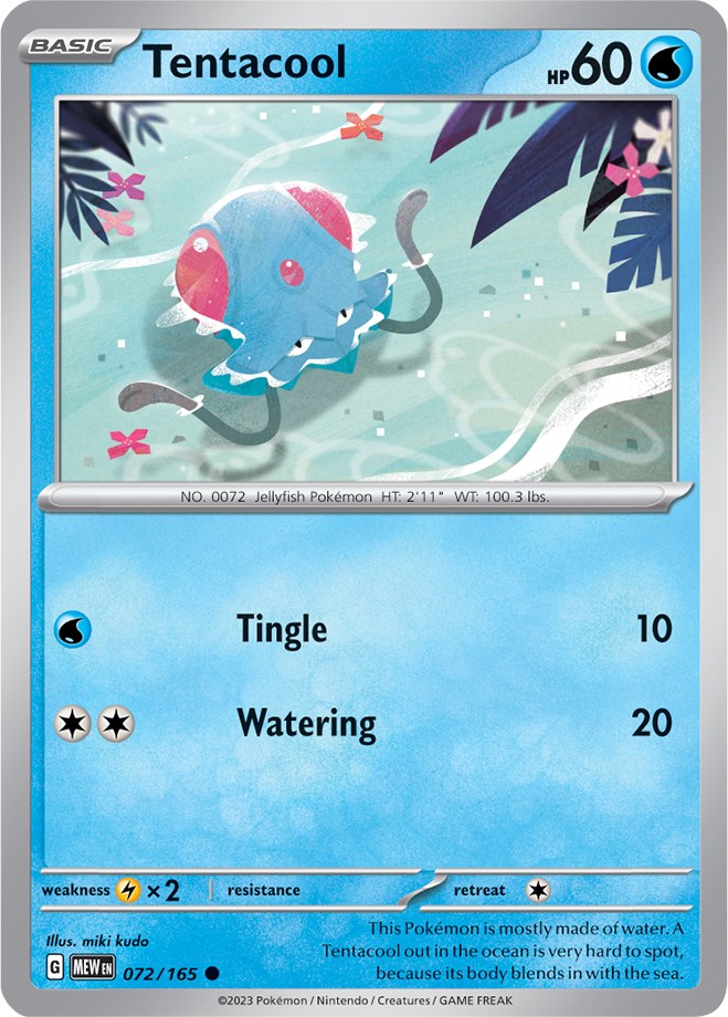 Tentacool (072/165) [Scarlet & Violet 151] | Mega City Incorporated