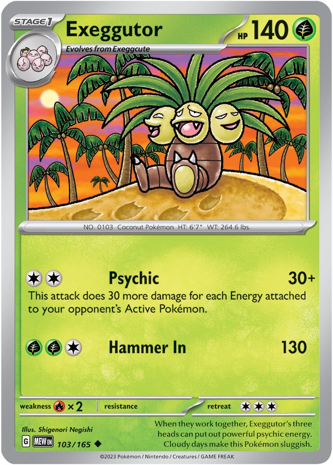 Exeggutor (103/165) [Scarlet & Violet 151] | Mega City Incorporated