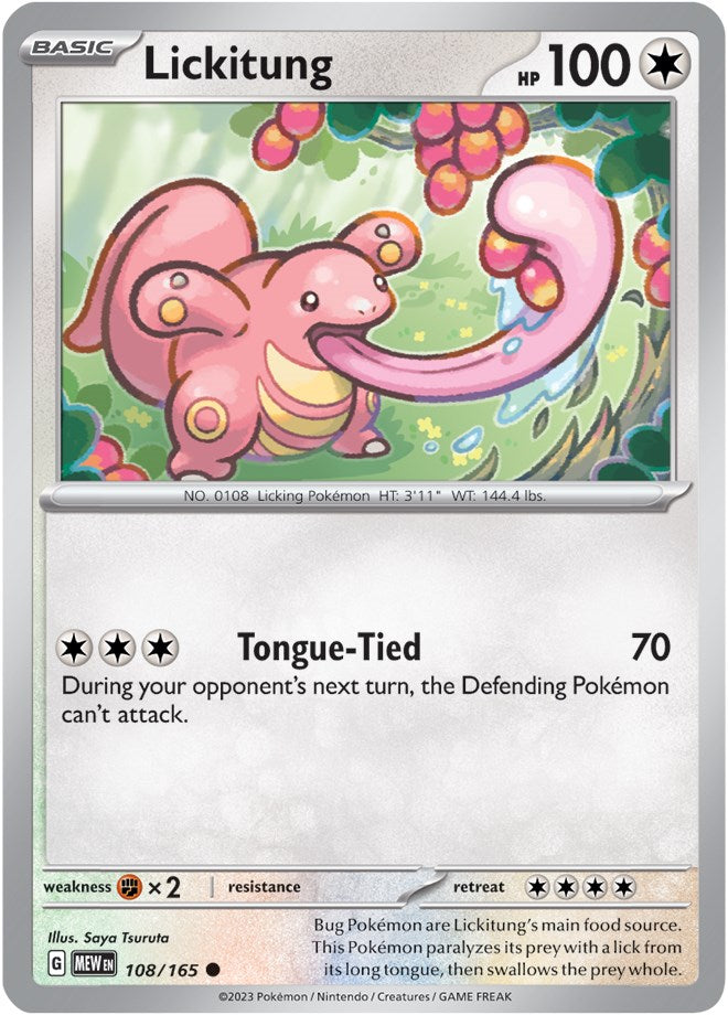 Lickitung (108/165) [Scarlet & Violet 151] | Mega City Incorporated