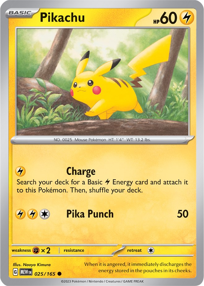 Pikachu (025/165) [Scarlet & Violet 151] | Mega City Incorporated