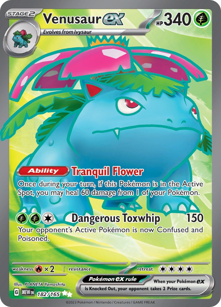 Venusaur ex (182/165) [Scarlet & Violet 151] | Mega City Incorporated