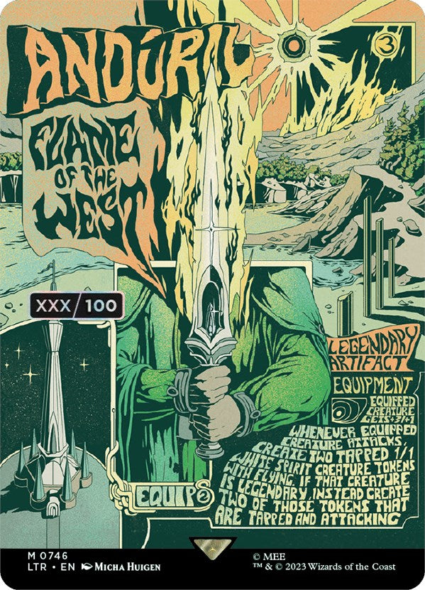 Anduril, Flame of the West (Borderless Poster) (Serialized) [The Lord of the Rings: Tales of Middle-Earth] | Mega City Incorporated