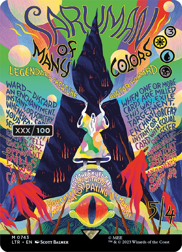Saruman of Many Colors (Borderless Poster) (Serialized) [The Lord of the Rings: Tales of Middle-Earth] | Mega City Incorporated