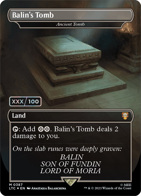 Balin's Tomb - Ancient Tomb (Serialized) [The Lord of the Rings: Tales of Middle-Earth Commander] | Mega City Incorporated