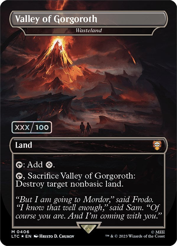 Valley of Gorgoroth - Wasteland (Serialized) [The Lord of the Rings: Tales of Middle-Earth Commander] | Mega City Incorporated