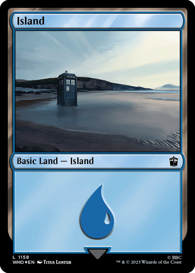 Island (1158) (Surge Foil) [Doctor Who] | Mega City Incorporated