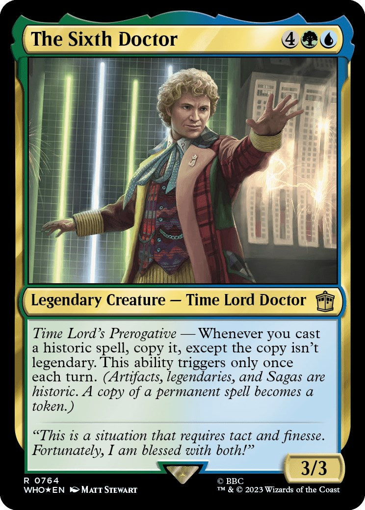 The Sixth Doctor (Surge Foil) [Doctor Who] | Mega City Incorporated