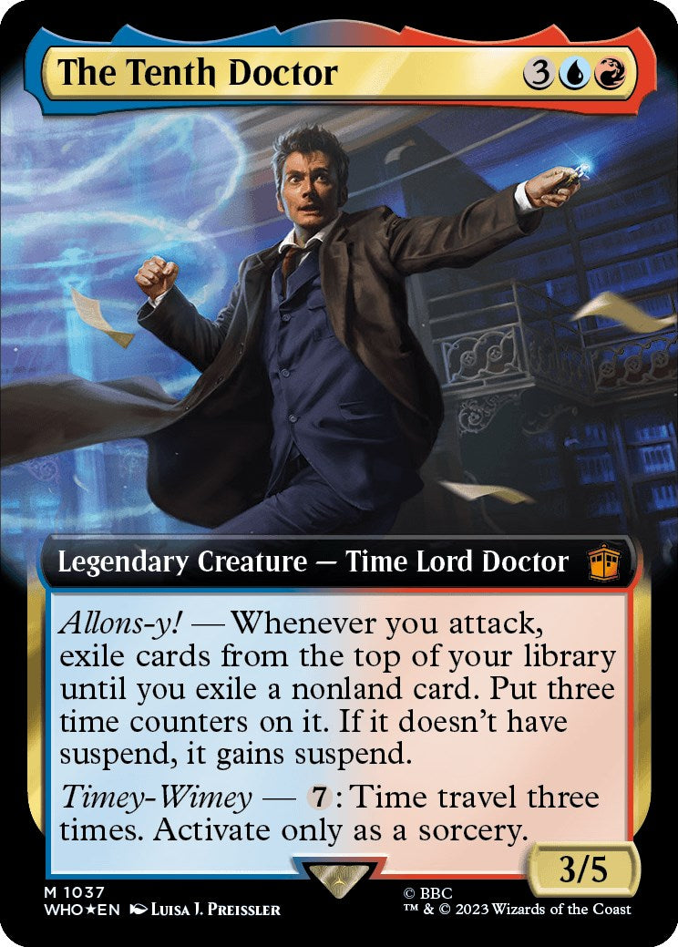 The Tenth Doctor (Extended Art) (Surge Foil) [Doctor Who] | Mega City Incorporated