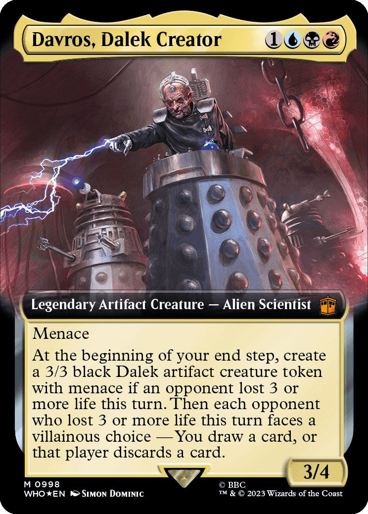 Davros, Dalek Creator (Extended Art) (Surge Foil) [Doctor Who] | Mega City Incorporated
