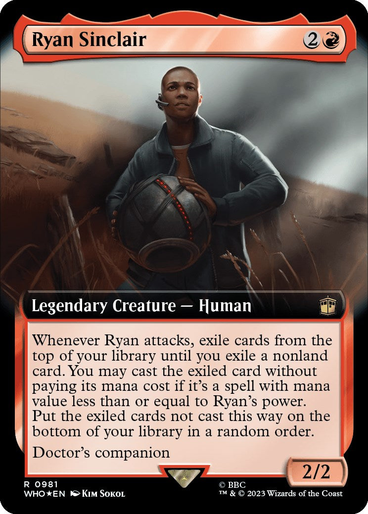 Ryan Sinclair (Extended Art) (Surge Foil) [Doctor Who] | Mega City Incorporated