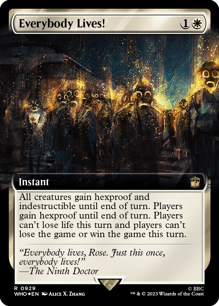 Everybody Lives! (Extended Art) (Surge Foil) [Doctor Who] | Mega City Incorporated