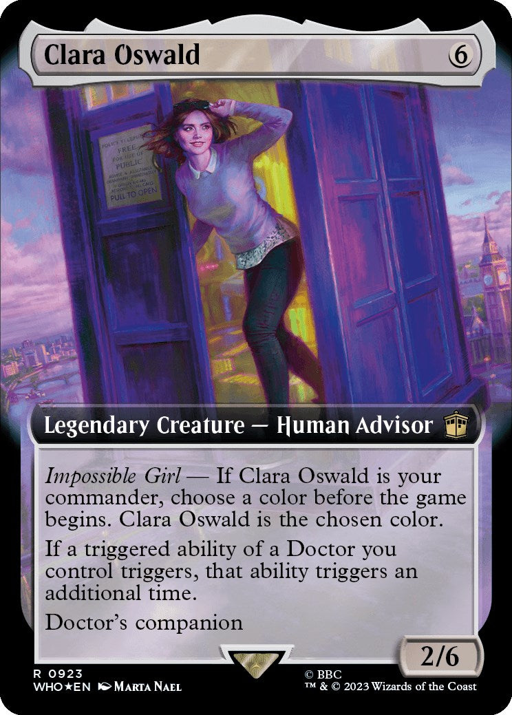 Clara Oswald (Extended Art) (Surge Foil) [Doctor Who] | Mega City Incorporated