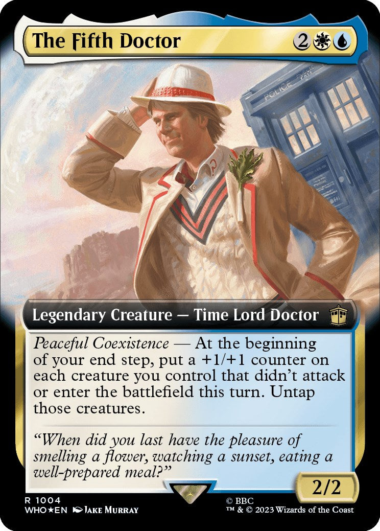 The Fifth Doctor (Extended Art) (Surge Foil) [Doctor Who] | Mega City Incorporated