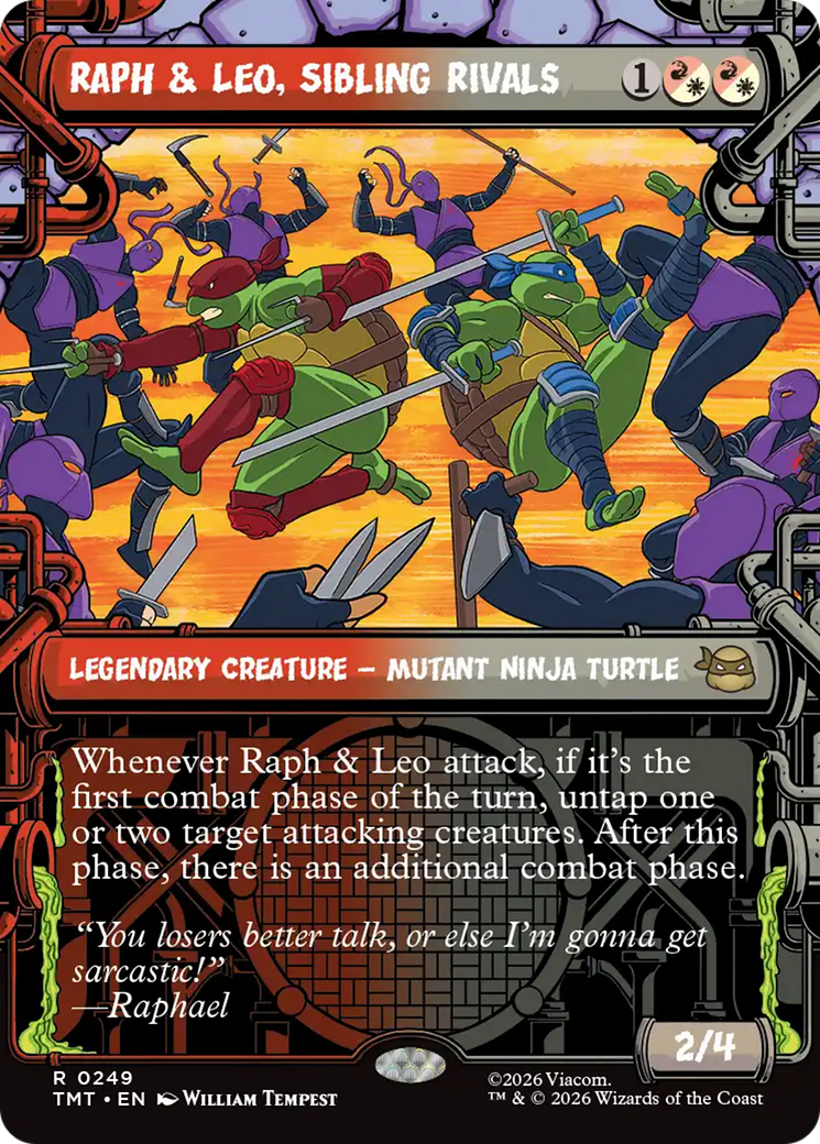 Raph & Leo, Sibling Rivals (Showcase) [Teenage Mutant Ninja Turtles] | Mega City Incorporated