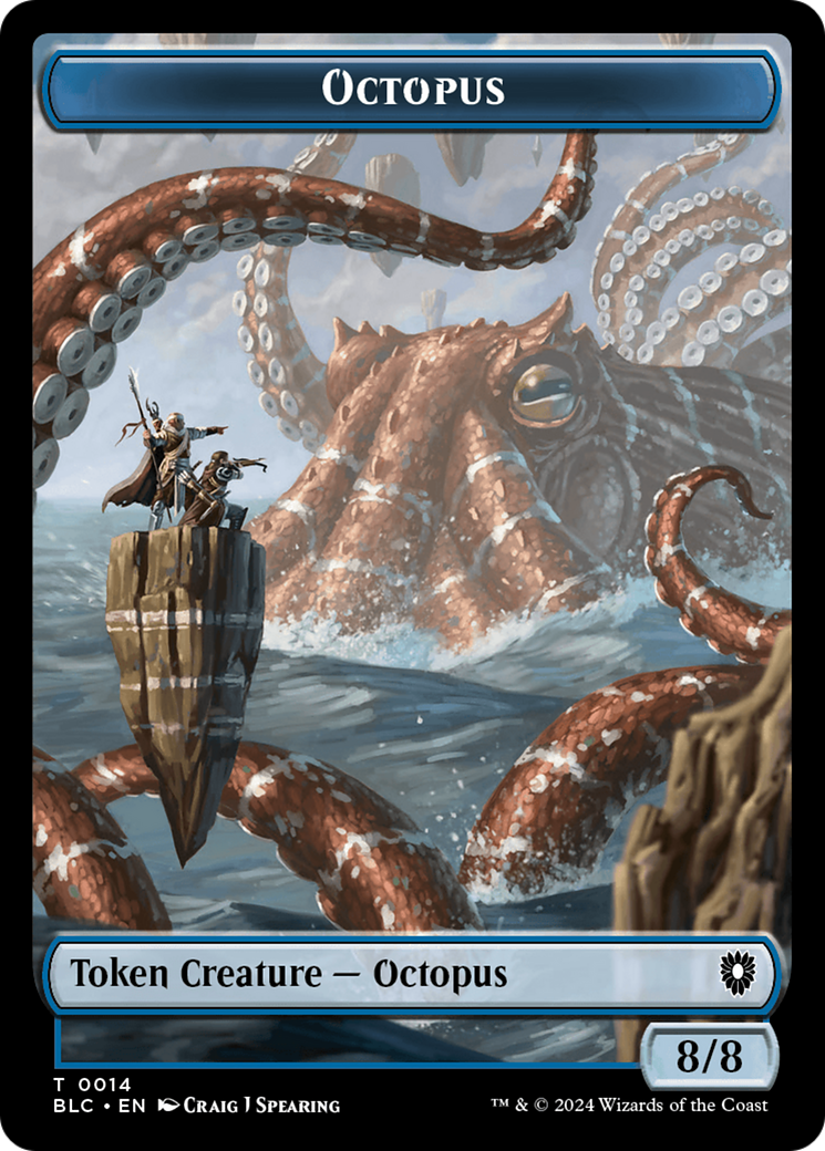 Octopus // Rabbit Double-Sided Token [Bloomburrow Commander Tokens] | Mega City Incorporated