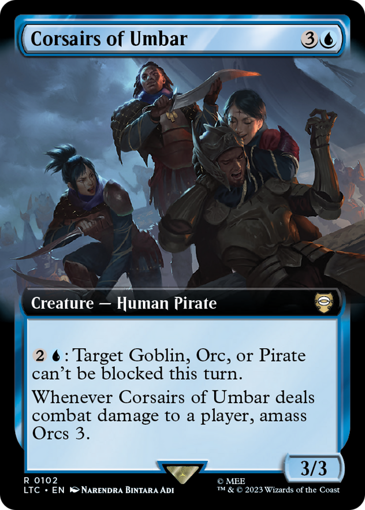 Corsairs of Umbar (Extended Art) [The Lord of the Rings: Tales of Middle-Earth Commander] | Mega City Incorporated