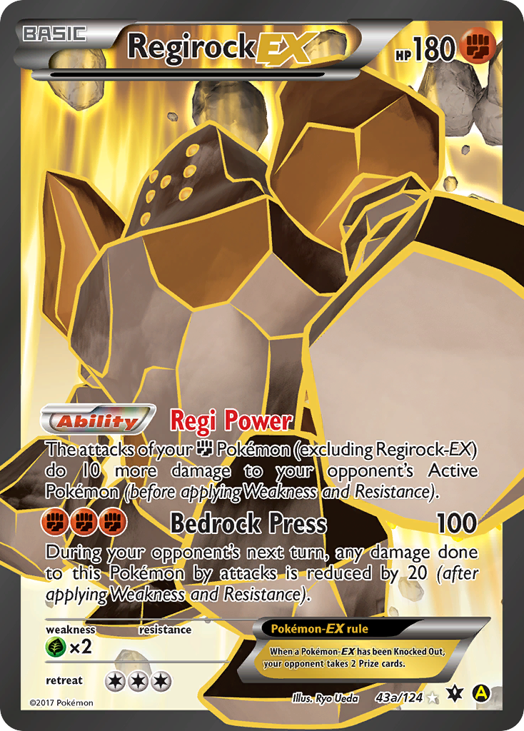 Regirock EX (43a/124) [Alternate Art Promos] | Mega City Incorporated