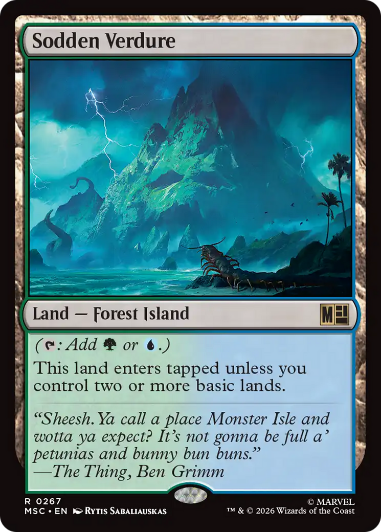 Sodden Verdure (Surge Foil) [Marvel Super Heroes Commander] | Mega City Incorporated