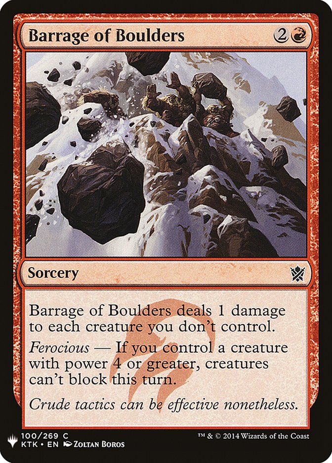 Barrage of Boulders [Mystery Booster] | Mega City Incorporated