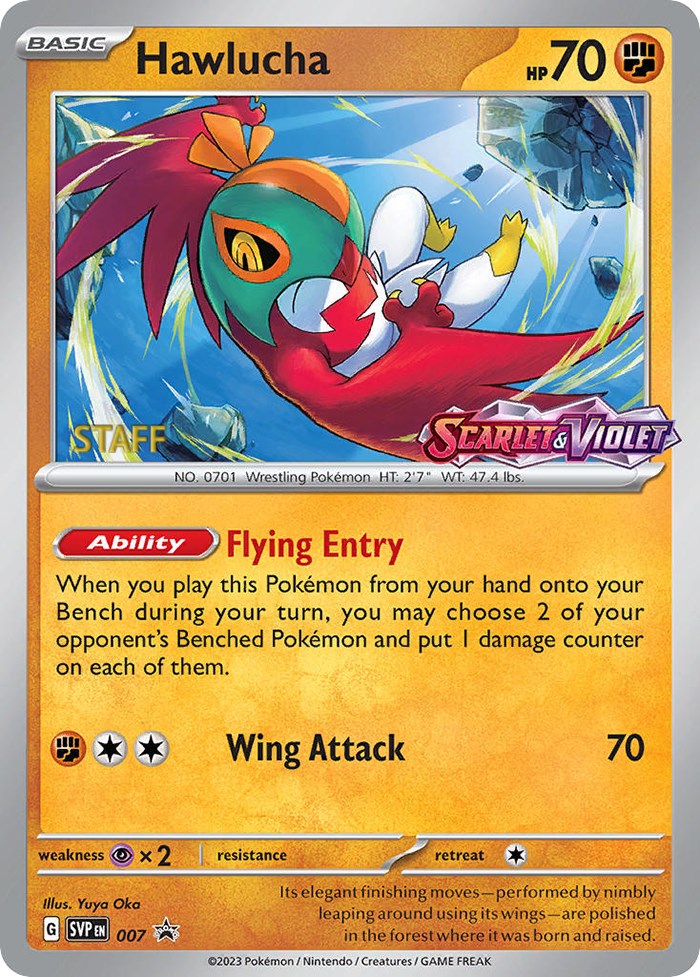 Hawlucha (007) [Staff] [Scarlet & Violet 151] | Mega City Incorporated