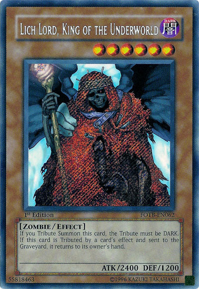 Lich Lord, King of the Underworld [FOTB-EN062] Secret Rare | Mega City Incorporated