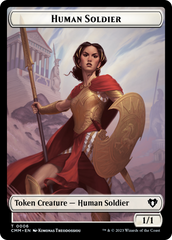 Human Soldier // Knight Double-Sided Token [Commander Masters Tokens] | Mega City Incorporated