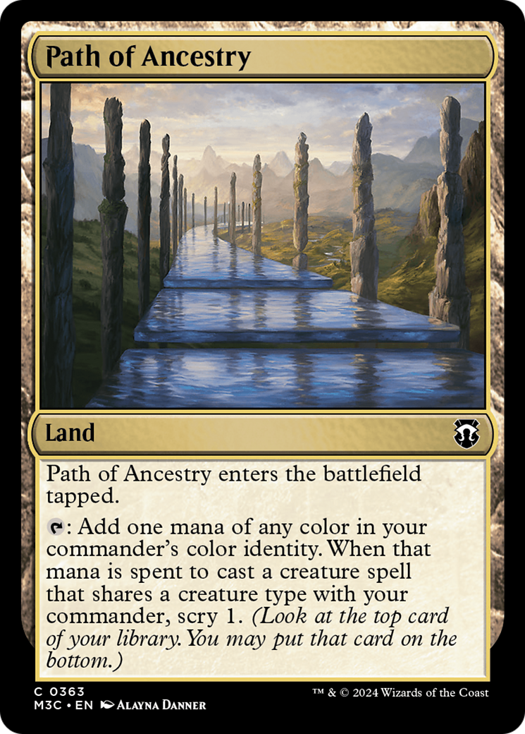 Path of Ancestry (Ripple Foil) [Modern Horizons 3 Commander] | Mega City Incorporated