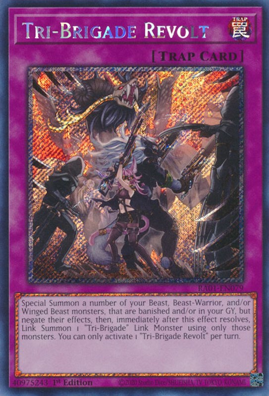 Tri-Brigade Revolt [RA01-EN079] Platinum Secret Rare | Mega City Incorporated