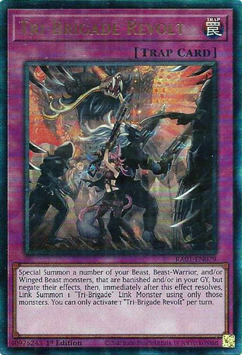 Tri-Brigade Revolt [RA01-EN079] Prismatic Ultimate Rare | Mega City Incorporated