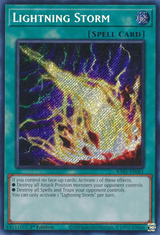 Lightning Storm [RA01-EN061] Secret Rare | Mega City Incorporated