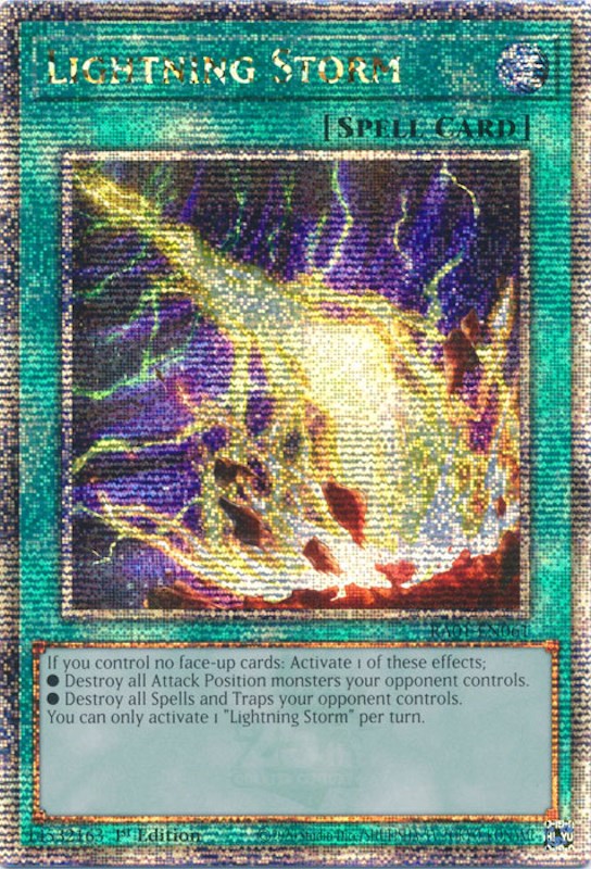 Lightning Storm [RA01-EN061] Quarter Century Secret Rare | Mega City Incorporated