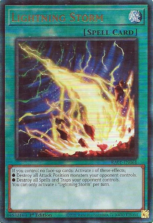 Lightning Storm [RA01-EN061] Prismatic Ultimate Rare | Mega City Incorporated