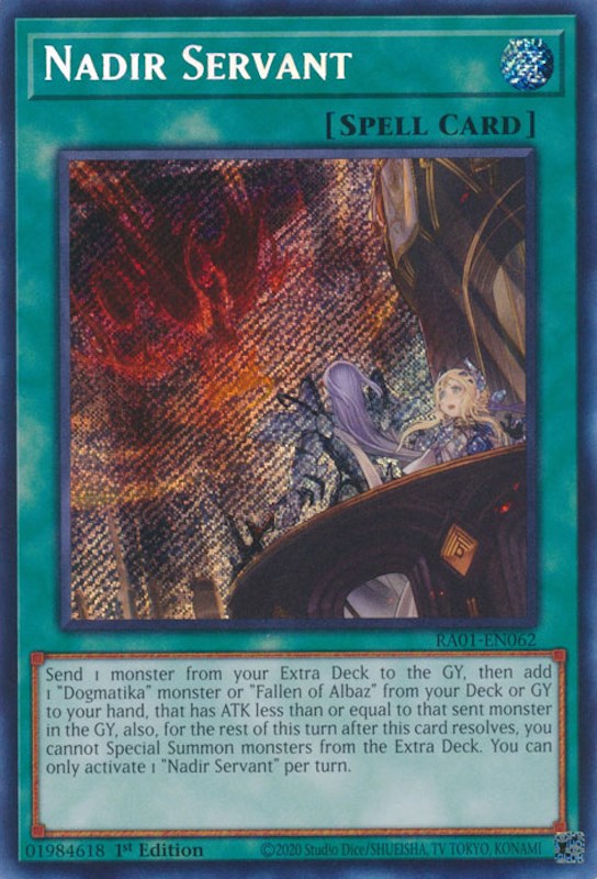 Nadir Servant [RA01-EN062] Secret Rare | Mega City Incorporated