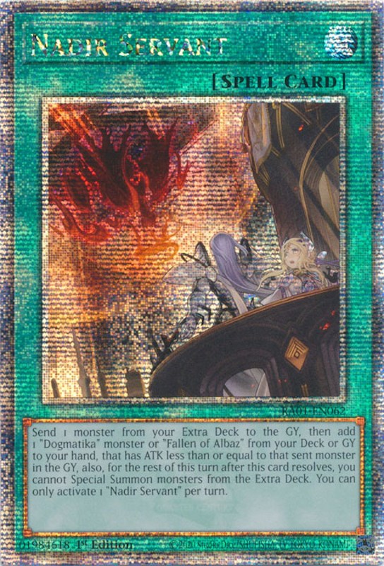 Nadir Servant [RA01-EN062] Quarter Century Secret Rare | Mega City Incorporated