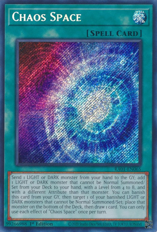 Chaos Space [RA01-EN065] Secret Rare | Mega City Incorporated