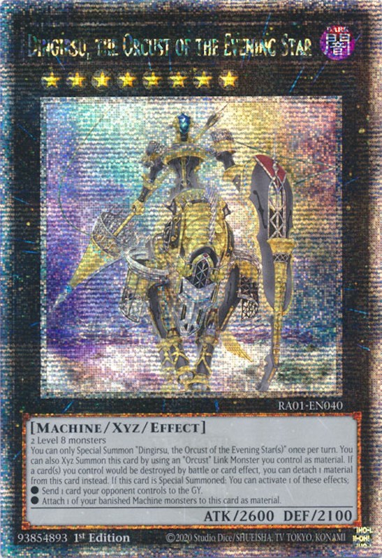 Dingirsu, the Orcust of the Evening Star [RA01-EN040] Quarter Century Secret Rare | Mega City Incorporated