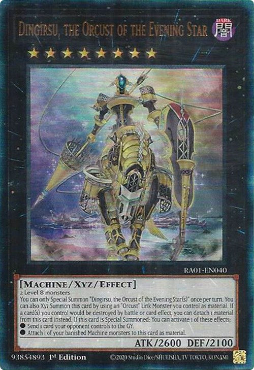 Dingirsu, the Orcust of the Evening Star [RA01-EN040] Prismatic Ultimate Rare | Mega City Incorporated