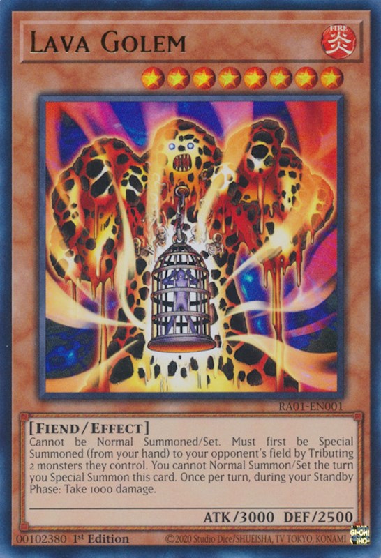 Lava Golem [RA01-EN001] Ultra Rare | Mega City Incorporated