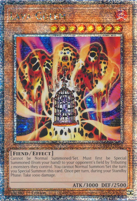 Lava Golem [RA01-EN001] Quarter Century Secret Rare | Mega City Incorporated