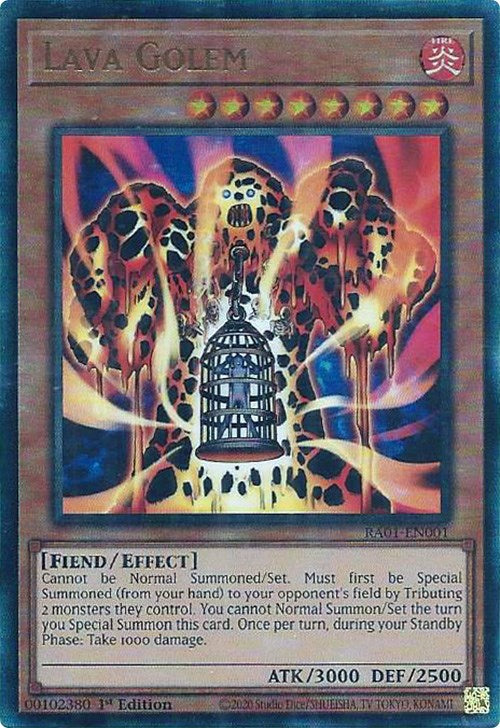 Lava Golem [RA01-EN001] Prismatic Ultimate Rare | Mega City Incorporated