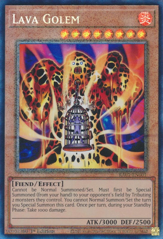 Lava Golem [RA01-EN001] Prismatic Collector's Rare | Mega City Incorporated