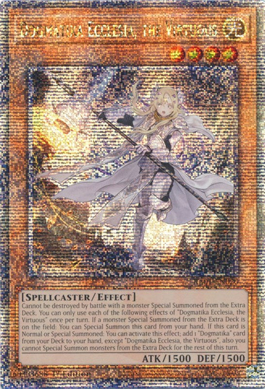 Dogmatika Ecclesia, the Virtuous [RA01-EN020] Quarter Century Secret Rare | Mega City Incorporated