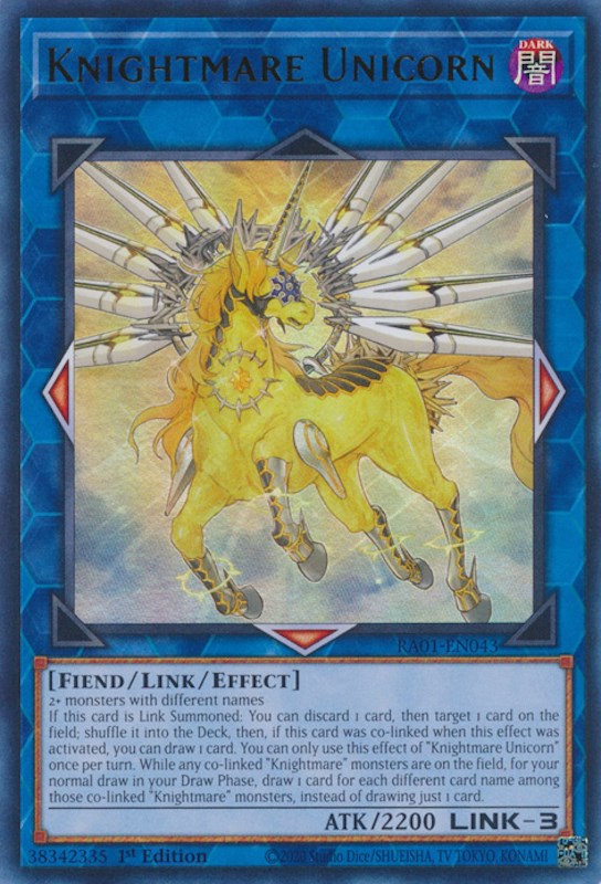 Knightmare Unicorn [RA01-EN043] Ultra Rare | Mega City Incorporated