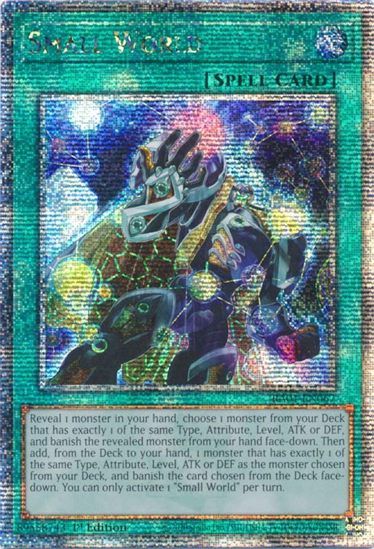 Small World [RA01-EN067] Quarter Century Secret Rare | Mega City Incorporated